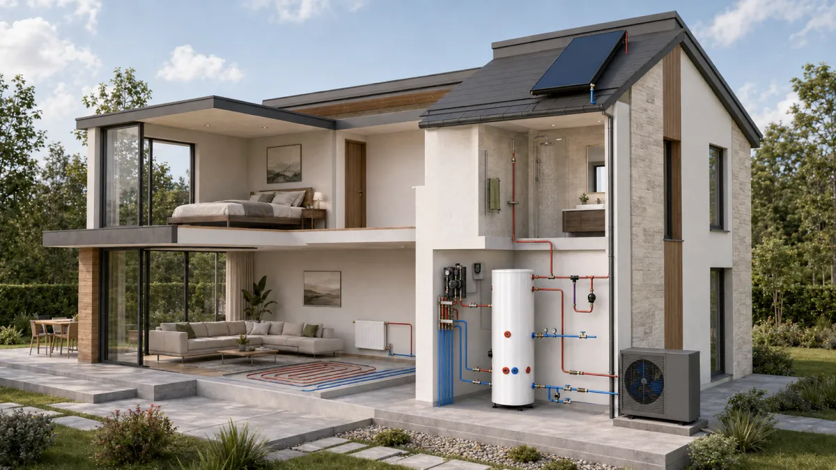 MPPT Residential Heat Pump (Solar Assisted) 3D product visual